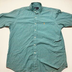 Ralph Lauren Button up Dress Shirts Classic Fit Men's L Pattern Short Sleeve